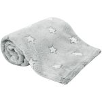 Manta para bebê em Soft Estrelinhas Cinza (3m+) - Buba
