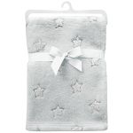 Manta para bebê em Soft Estrelinhas Cinza (3m+) - Buba