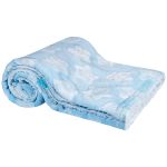 Manta Dupla Face para bebê em Soft Star Azul (3m+) - Buba