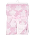 Manta Dupla Face para bebê em Soft Star Rosa (3m+) - Buba