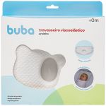 Travesseiro Anatômico Viscoelástico para Recém-nascido Ursinho Branco (0m+) - Buba