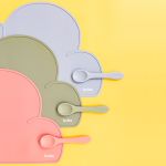 Jogo Americano em Silicone para bebê Rosa - Buba