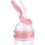 Colher Dosadora com Tampa Rosa 90ml (6m+) - Buba