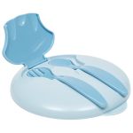 Kit Refeição: Bowl com Compartimento e Talheres Azul (6m+) - Buba