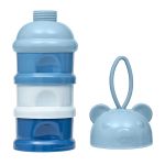 Potes Empilháveis para Leite em Pó e Snack Urso Azul - Buba