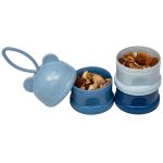 Potes Empilháveis para Leite em Pó e Snack Urso Azul - Buba
