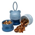 Potes Empilháveis para Leite em Pó e Snack Urso Azul - Buba