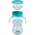 Copo de Treinamento com Alça 360° Verde 270ml (12m+) - Buba