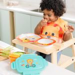 Prato com Divisórias para bebê BubaZoo Leãozinho (6m+) - Buba