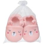 Pantufa para bebê Urso Rosa - Buba
