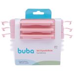 Kit 3 Potinhos Herméticos Rosa 100ml - Buba