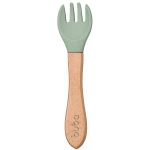 Kit Talher para bebê em Bambu e Silicone Verde (6m+) - Buba