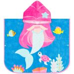 Toalha Poncho atoalhado Aventuras Sereia (1+) - Buba