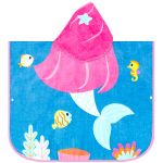 Toalha Poncho atoalhado Aventuras Sereia (1+) - Buba
