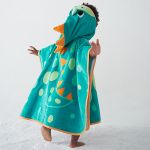 Toalha Poncho atoalhado BubaZoo Dino (1+) - Buba