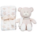 Kit Ursinho com Mantinha Soninho Bege (3m+) - Buba