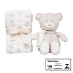 Kit Ursinho com Mantinha Soninho Bege (3m+) - Buba