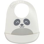 Babador com Cata-migalhas de Silicone Gumy Off White (3m+) - Buba