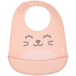 Babador com Cata-migalhas de Silicone Gumy Pêssego (3m+) - Buba