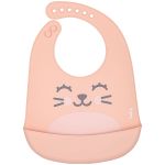 Babador com Cata-migalhas de Silicone Gumy Pêssego (3m+) - Buba