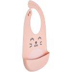 Babador com Cata-migalhas de Silicone Gumy Pêssego (3m+) - Buba