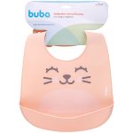 Babador com Cata-migalhas de Silicone Gumy Pêssego (3m+) - Buba