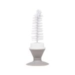 Escova para Mamadeira em Silicone Cinza - Buba