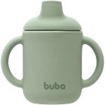 Copo de Transição em Silicone com Alça Verde 120ml (6m+) - Buba