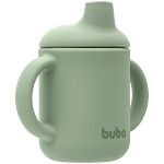 Copo de Transição em Silicone com Alça Verde 120ml (6m+) - Buba