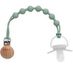 Prendedor de Chupeta e Mordedor em Silicone Verde (3m+) - Buba