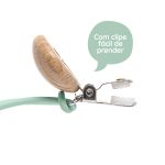 Prendedor de Chupeta e Mordedor em Silicone Verde (3m+) - Buba