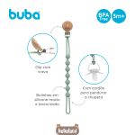 Prendedor de Chupeta e Mordedor em Silicone Verde (3m+) - Buba