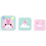 Kit 3 Potinhos para bebê BubaZoo Unicórnio - Buba