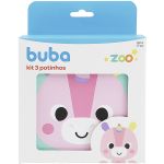 Kit 3 Potinhos para bebê BubaZoo Unicórnio - Buba