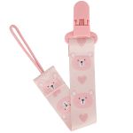 Prendedor de Chupeta Ursa Rosa (3m+) - Buba