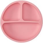 Kit Refeição para bebê em Silicone Rosa (6m+) - Buba
