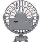 Ventilador Portátil para Berço e Carrinho Recarregável Cinza - Buba