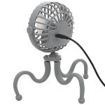 Ventilador Portátil para Berço e Carrinho Recarregável Cinza - Buba