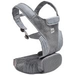 Mochila Canguru para bebê Cinza (3m+) - Buba