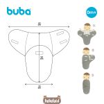 Cobertor de vestir para bebê Baby Super Soft Céu Rosa (0m+) - Buba