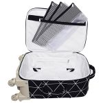 Mala com rodinhas + Bolsa Everyday + Frasqueira térmica Emy Manhattan Preto - Masterbag