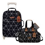 Mala com rodinhas + Bolsa Everyday Manhattan Preto - Masterbag
