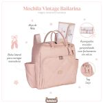 Mochila Maternidade Vintage Bailarina Lisa - Masterbag