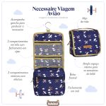 Necessaire Viagem para bebê Avião - Masterbag