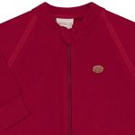 Macacão longo c/ zíper para bebê em algodão egípcio Vermelho - Mini & Co.