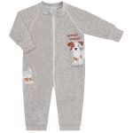 Macacão longo c/ zíper em plush Dogs - Mini & Co.