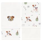 Kit com 2 toalhinhas de boca atoalhadas Dogs - Mini & Co.