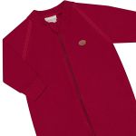 Macacão longo c/ zíper para bebê em algodão egípcio Vermelho - Mini & Co.