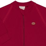 Macacão longo c/ zíper para bebê em algodão egípcio Vermelho - Mini & Co.