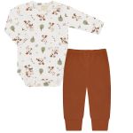 Body longo c/ Calça (Mijão) em algodão egípcio Dogs - Mini & Co.